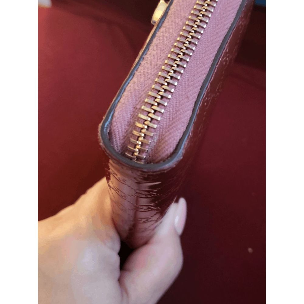 Gucci Monogram Continental Patent Leather zip around wallet #20 - Picture 8 of 10